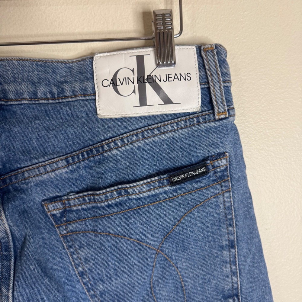 Calvin Klein Jeans Men's Straight Leg Denim Blue Jeans 33x30 90s retro - Picture 10 of 10